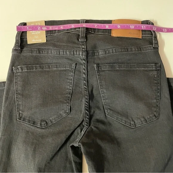 Madewell Black 9” High-Rise Skinny Jeans Size 23 Tall NWT